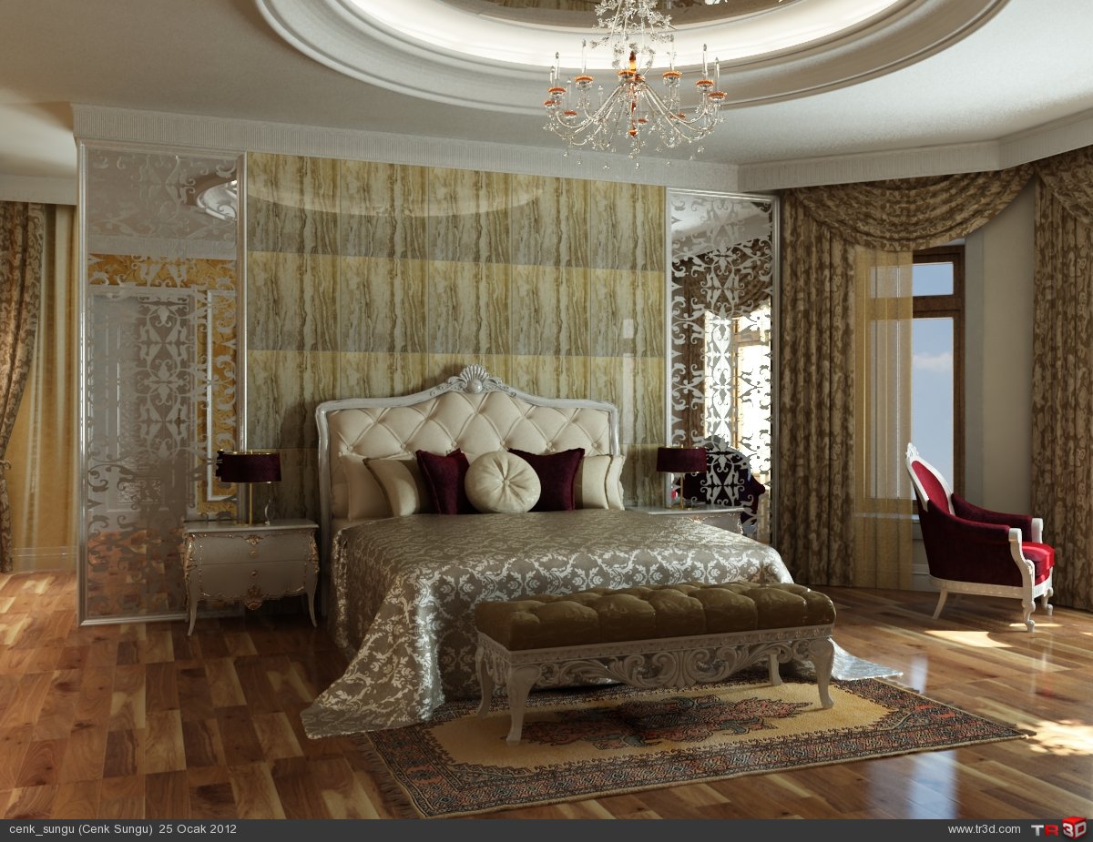 Kazakistan Villa Yatak Odası ve Ebeveyn Banyo Mimari Projeler