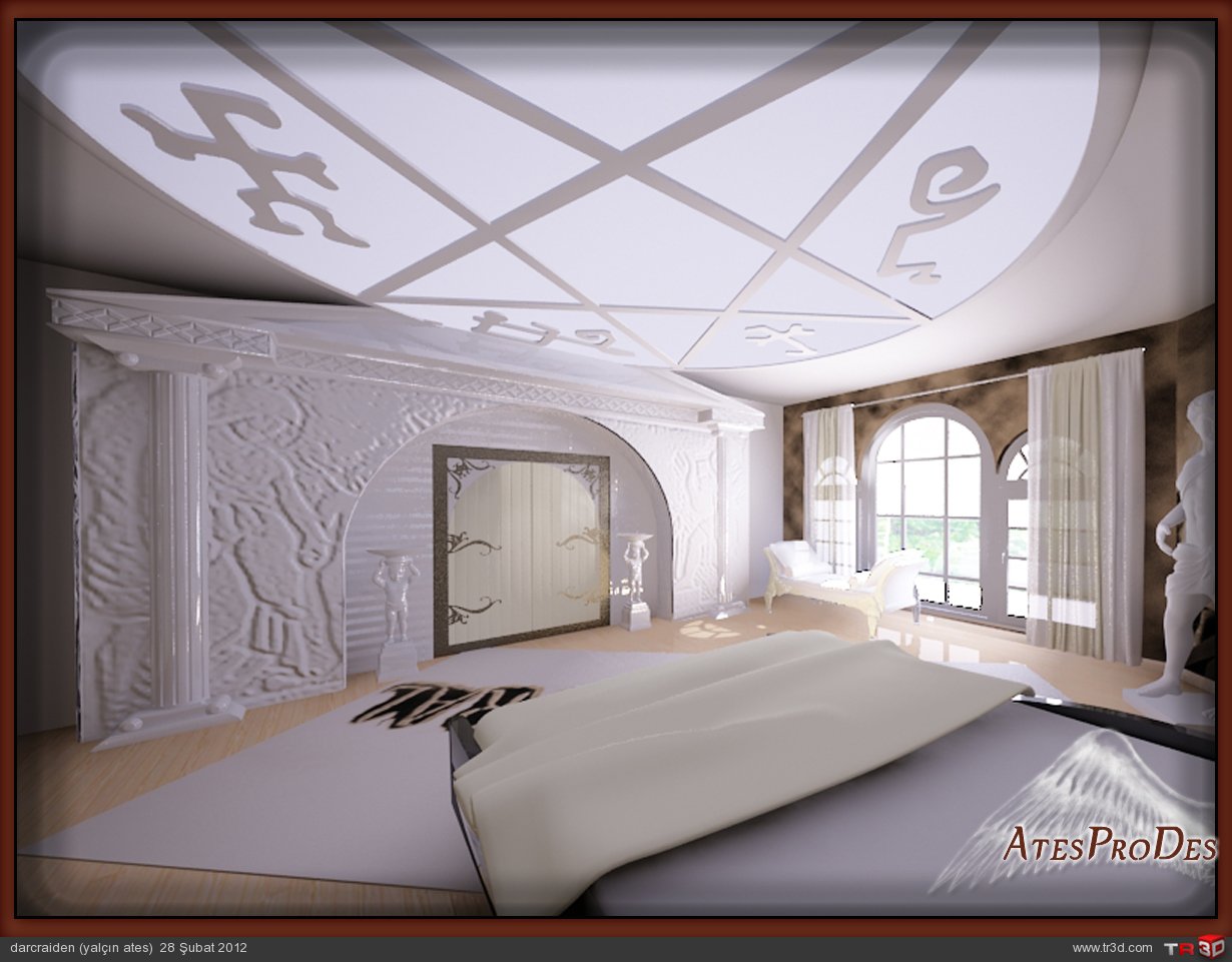 supernatural konsept tasarım yatak odası Mimari Projeler