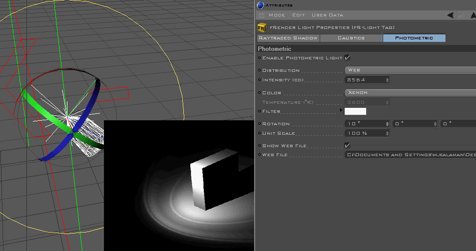 c4d ile ies ve vray ayarlari