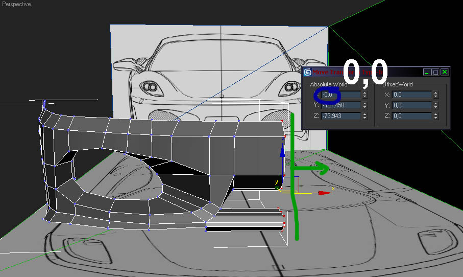 ferrari 3dmax model cizimi