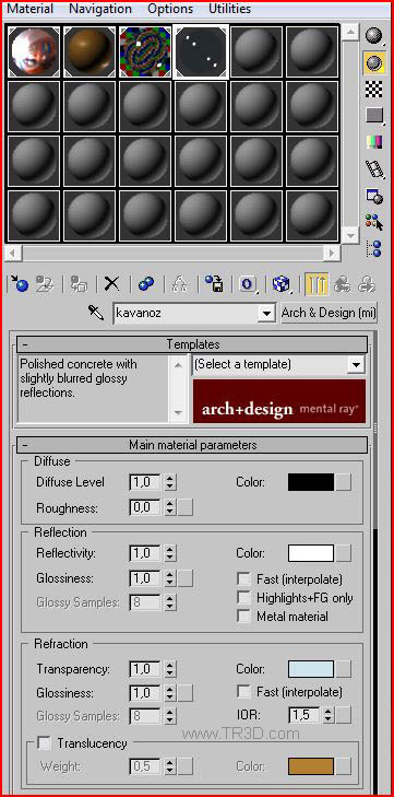 3ds max material editor