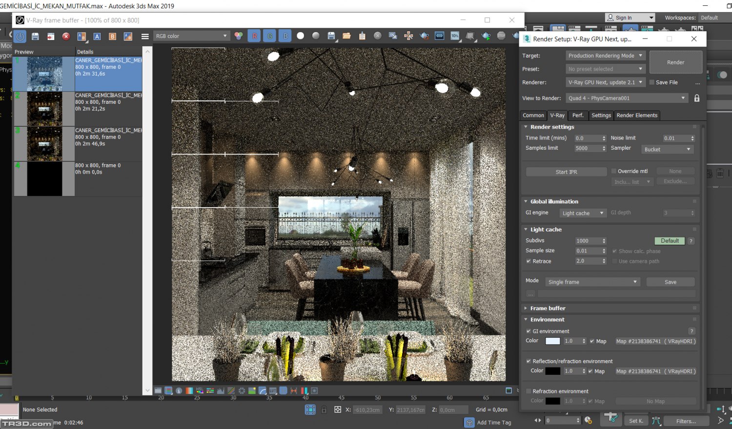 render yarım kalıyor