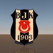 Beşiktaş spor takımı 3d  logosu.