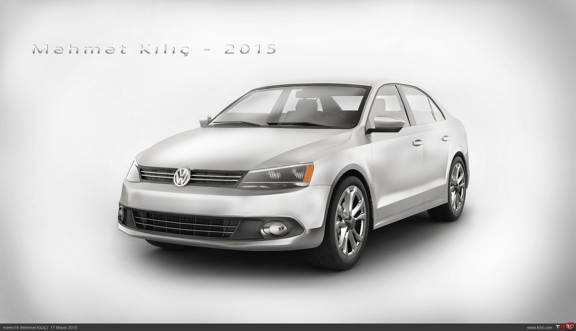 Volkswagen Jetta 1998-2007 на белом фоне