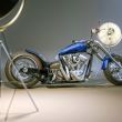 Chopper motosiklet stüdyo render