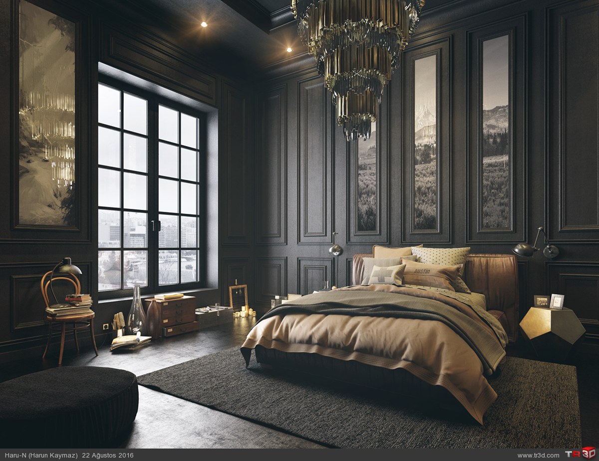 Black Bedroom : Mimari Projeler