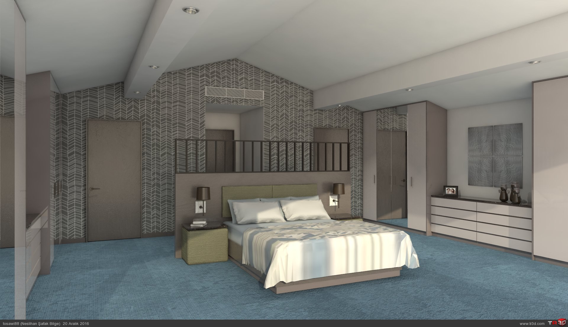 Yatak Odası Mimari Projeler