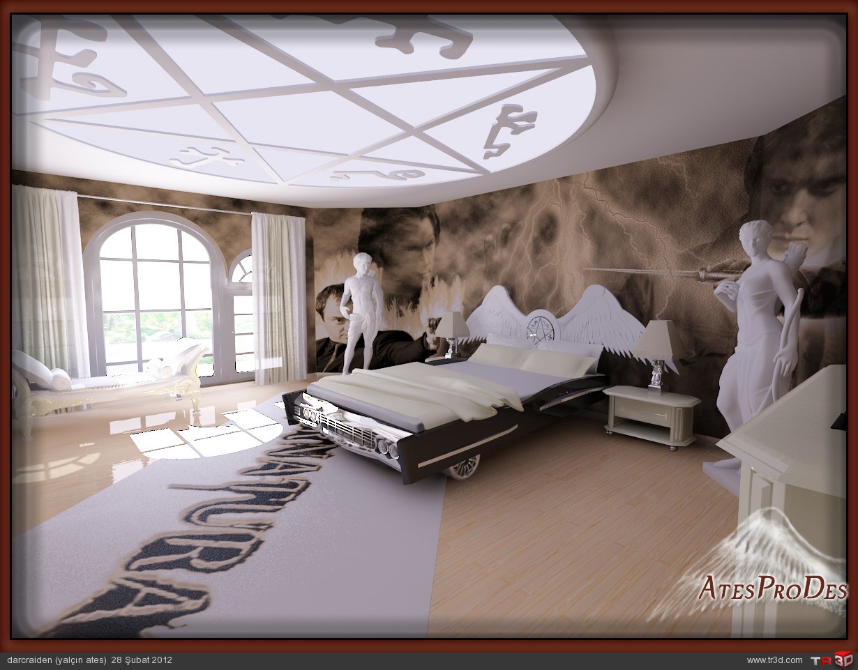 supernatural konsept tasarım yatak odası Mimari Projeler