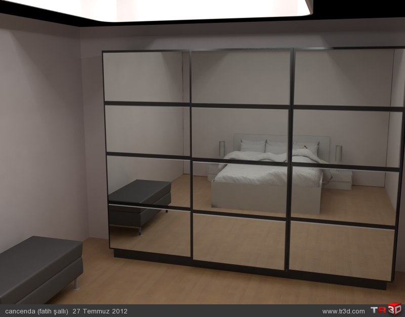 Yatak odası tasarımı Mimari Projeler