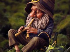 Gnome With Grasshopper